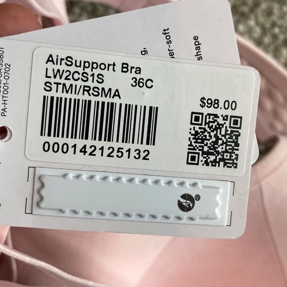 Lululemon Air Support Strawberry Milkshake  Pink High Impact Sports Bra 36C - Picture 4 of 7